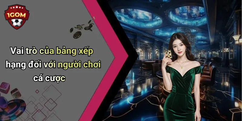 Vai trò của bảng xếp hạng đối với người chơi cá cược