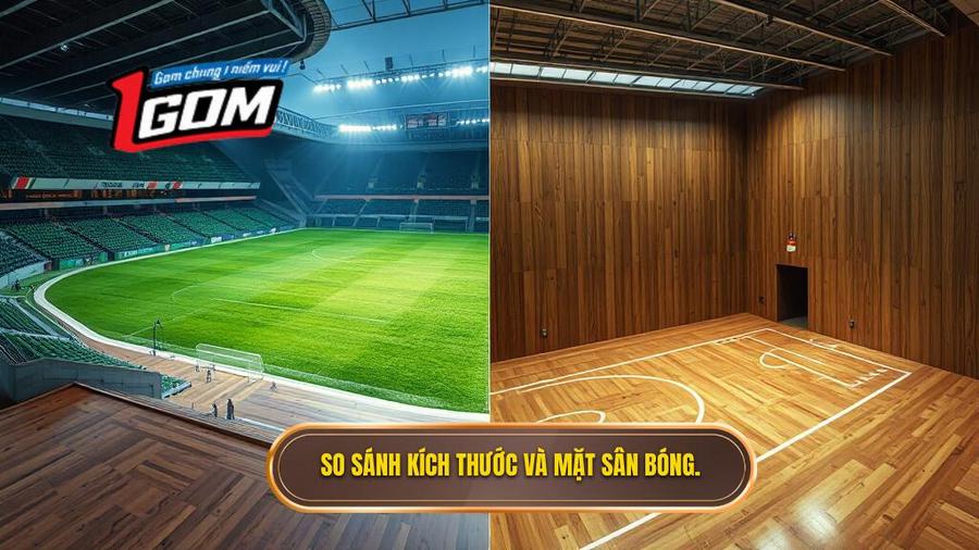 Sự khác biệt về kích thước sân và mặt sân