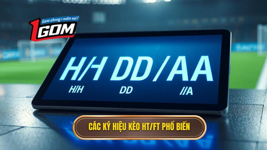 Các ký hiệu phổ biến trong bảng kèo HT/FT