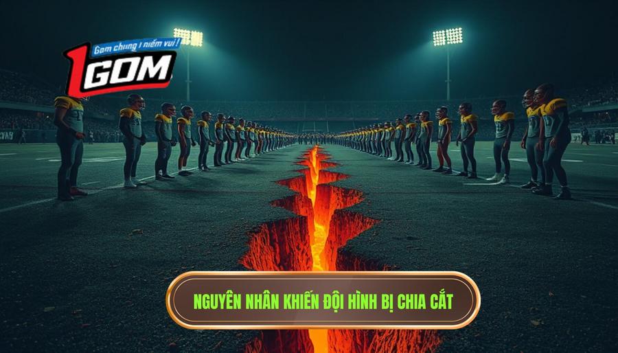 Nguyên nhân khiến đội hình bị chia cắt